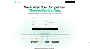 Thareja.AI competitor revenue audit landing page — We Audited Your Competitors — built by MarkupMarvel