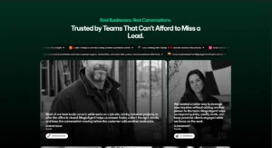 Thareja.AI customer success stories page — Trusted by Teams That Can't Afford to Miss a Lead — built by MarkupMarvel