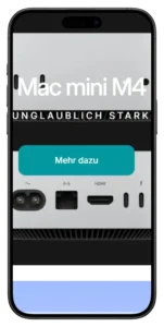 Mac-Store24 mobile view showing Apple iPad Pro M2 premium tablet — Shopify e-commerce store built by MarkupMarvel