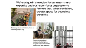 Brilliant Glass company culture page showing boundless creativity and glass expertise — WordPress website built by MarkupMarvel