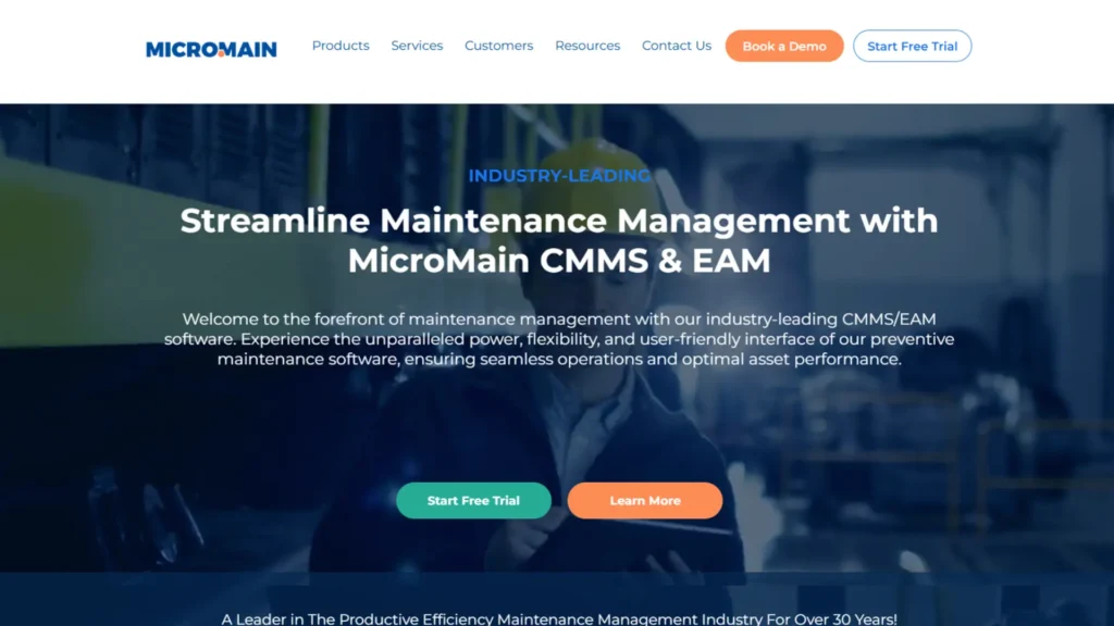 MicroMain — CMMS & EAM Software