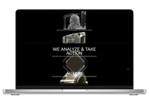 TKWeen Creations agency process workflow page — hand-coded WordPress theme with GSAP animations by MarkupMarvel