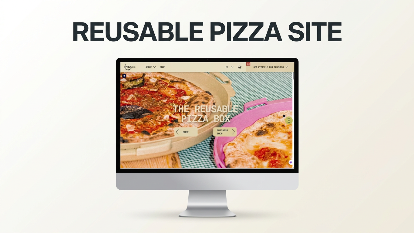 Pizzycle case study video — custom Shopify Liquid development for German sustainable pizza box brand by MarkupMarvel